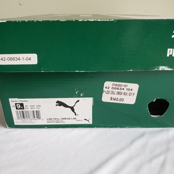 Mens Puma LQD Cell Omega Lab. Size 9.5. Blue/Gray. Walking/hiking sneakers. - Picture 7 of 7